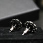 Medusa Gaze - Serpent Eye Stud Earrings - 925 Sterling Silver Handmade