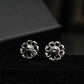 Medusa Gaze - Serpent Eye Stud Earrings - 925 Sterling Silver Handmade