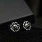 Medusa Gaze - Serpent Eye Stud Earrings - 925 Sterling Silver Handmade