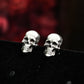 Classic Skull Stud Earrings - 925 Sterling Silver Handmade