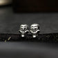 Grim Skull Earrings - 925 Sterling Silver Handmade