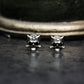 Savage Horned Skull Earrings - 925 Sterling Silver Handmade