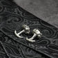 Burgundy Bliss Rose Cufflinks - 925 Sterling Silver Handmade