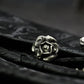 Burgundy Bliss Rose Cufflinks - 925 Sterling Silver Handmade