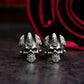 Gothic Crown Skull Cufflinks - 925 Sterling Silver Handmade
