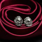 Skeleton Battle Armor Cufflinks, Human Skull - 925 Sterling Silver Handmade