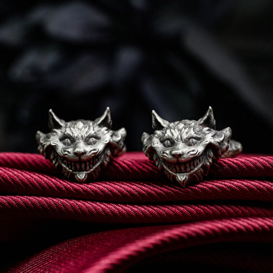 Elvis Presley Cheshire Cat Cufflinks - 925 Sterling Silver Handmade