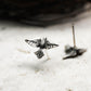 Peace Dove Stud Earring - 925 Sterling Silver Handmade