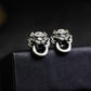 Roaring Lion Door Knocker Earrings - 925 Sterling Silver Handmade