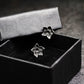 Demon Bloom Stud Earrings - 925 Sterling Silver Handmade