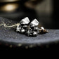 Samurai Skull Earrings - 925 Sterling Silver Handmade