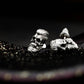 Cracked Skull Earrings - 925 Sterling Silver Handmade