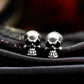 Classic Skull Stud Earrings - 925 Sterling Silver Handmade