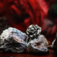 Rose Stud Earrings - 925 Sterling Silver Handmade