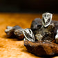 Forest Guardian Stag Shield Stud Earrings - 925 Sterling Silver Handmade