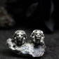 Lion Head Earrings - 925 Sterling Silver Handmade