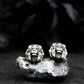 Lion Head Earrings - 925 Sterling Silver Handmade