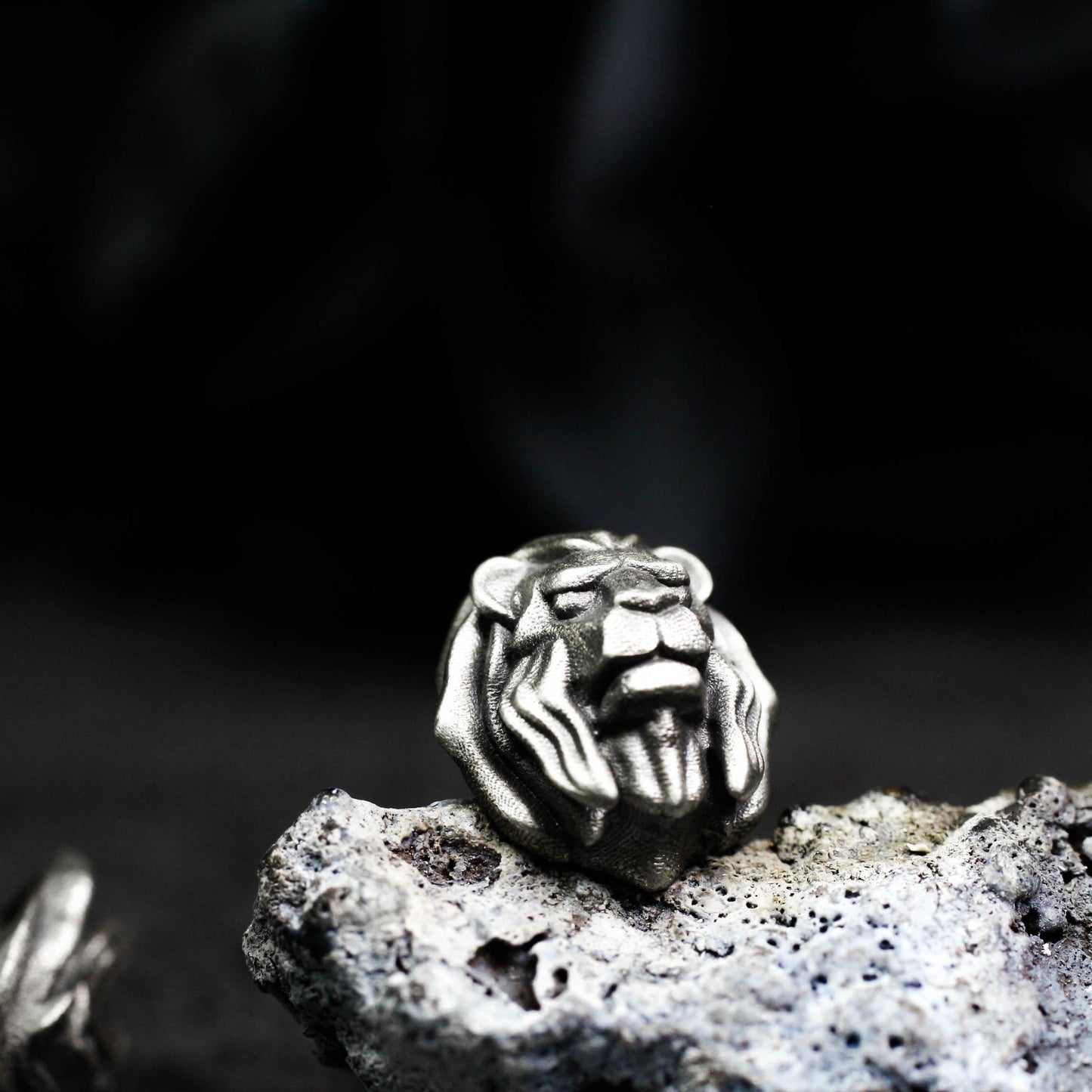 Lion Head Earrings - 925 Sterling Silver Handmade