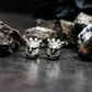 Owl Stud Earrings - Gothic Handmade 925 Sterling Silver