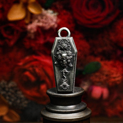 Ancient Sarcophagus Pendant - 925 Silver Handcrafted