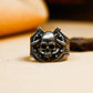 Demon Guardian 925 Silver Handmade Ring ¨C Gothic Skull Warrior