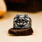 Demon Guardian 925 Silver Handmade Ring ¨C Gothic Skull Warrior