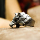 Griffin Head Ring ââ‚?Handcrafted Sterling Silver