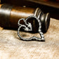 Twisted Heart Gothic Pendant - Handcrafted in 925 Silver