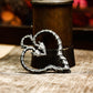 Twisted Heart Gothic Pendant - Handcrafted in 925 Silver