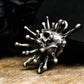 Iron Crown Skull Pendant - 925 Silver Handcrafted