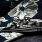Evil Smile Skull Cufflinks - 925 Sterling Silver Handmade