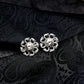 Medusa Skull Cufflinks - Gothic Devil?¡¥s Eye 925 Silver Handmade