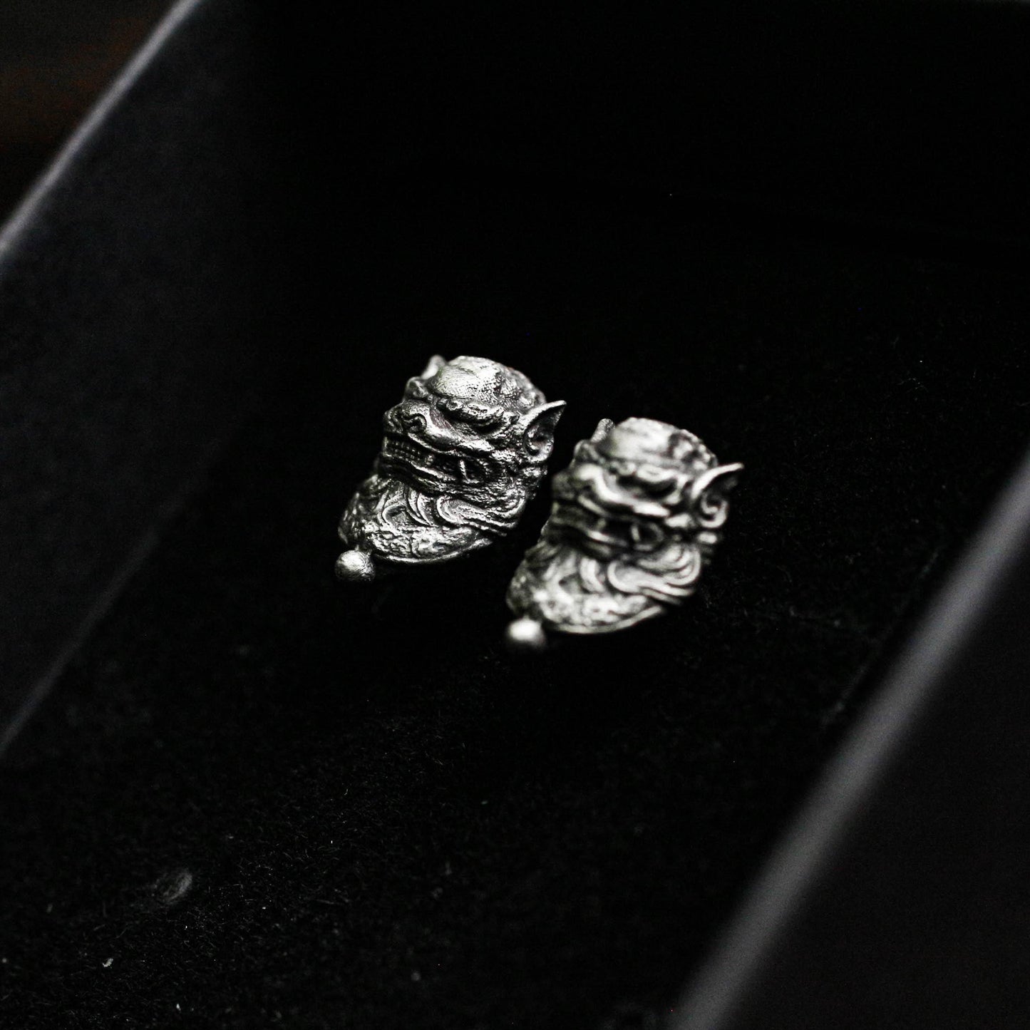 Guardian Beast Earrings - 925 Sterling Silver Handmade
