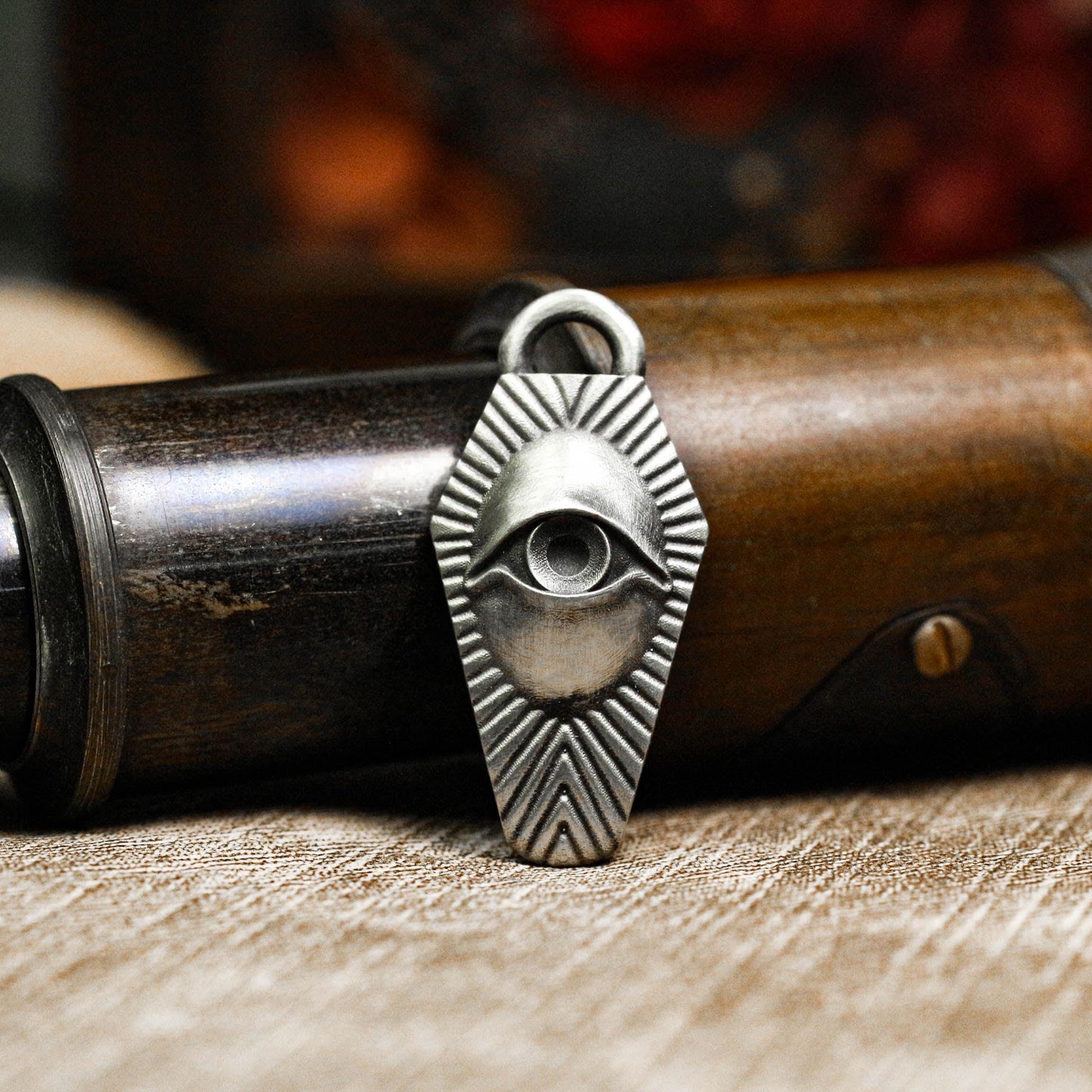 All-Seeing Eye Amulet - Artisan Crafted in 925 Silver