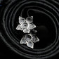 Evil Cannibal Flower Cufflinks - 925 Sterling Silver Handmade