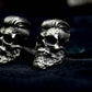 Badass Gentleman Skull Cufflinks - 925 Sterling Silver Handmade
