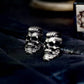 Badass Gentleman Skull Cufflinks - 925 Sterling Silver Handmade