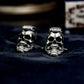 Badass Gentleman Skull Cufflinks - 925 Sterling Silver Handmade