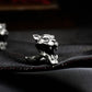 Saber-Toothed Tiger Cufflinks - 925 Sterling Silver Handmade