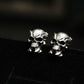 Mini Devil Skull Earrings - 925 Sterling Silver Handmade