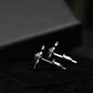 Medusa Gaze - Serpent Eye Stud Earrings - 925 Sterling Silver Handmade