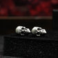 Classic Skull Stud Earrings - 925 Sterling Silver Handmade