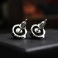 Mastiff Stud Earrings - 925 Sterling Silver Handmade
