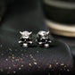 Savage Horned Skull Earrings - 925 Sterling Silver Handmade
