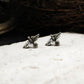 Peace Dove Stud Earring - 925 Sterling Silver Handmade