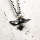 Ethereal Raven Pendant - 925 Silver Handcrafted