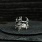 Joker Smile Ring ¨C Handmade 925 Silver Evil Grin Band