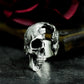 Half Skull Ring - 925 Silver Handmade Death & Decay