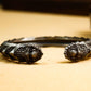 Guardian Beast Cuff â€?925 Sterling Silver Handmade Mythical Armor-Inspired Bracelet