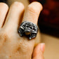 Demon Guardian 925 Silver Handmade Ring ¨C Gothic Skull Warrior